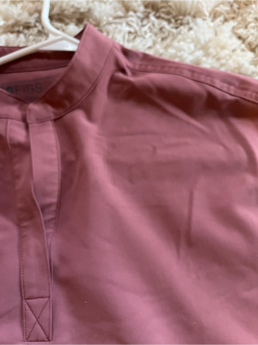 Figs Women's Rafaela Mauve Scrub Top